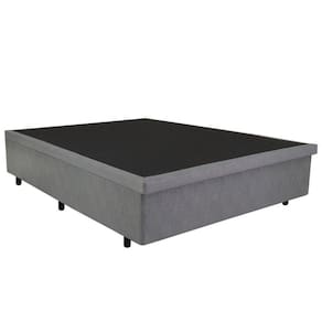 Base Box Baú Viúva 128x188x42cm Courino Cinza