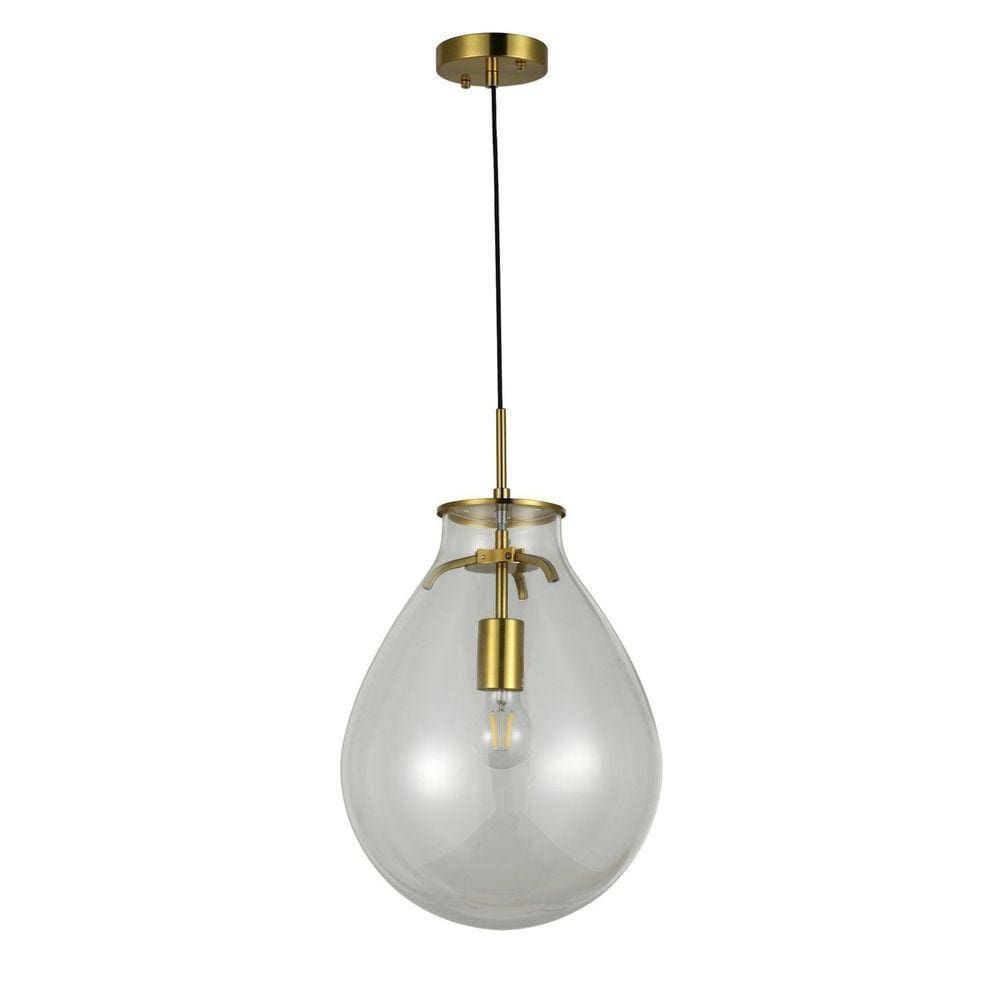 Pendente Caju 1xe27 Bulbo Max 40w Bella Iluminação Transparente