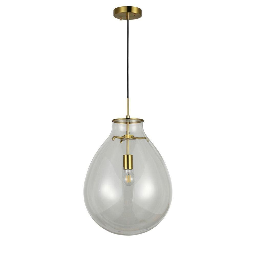 Pendente Caju 1xe27 Bulbo Max 40w Bella Iluminação Transparente