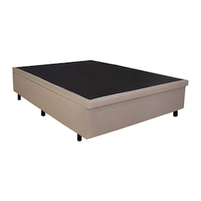 Base Box Baú Viúva 128x188x42cm Courino Bege