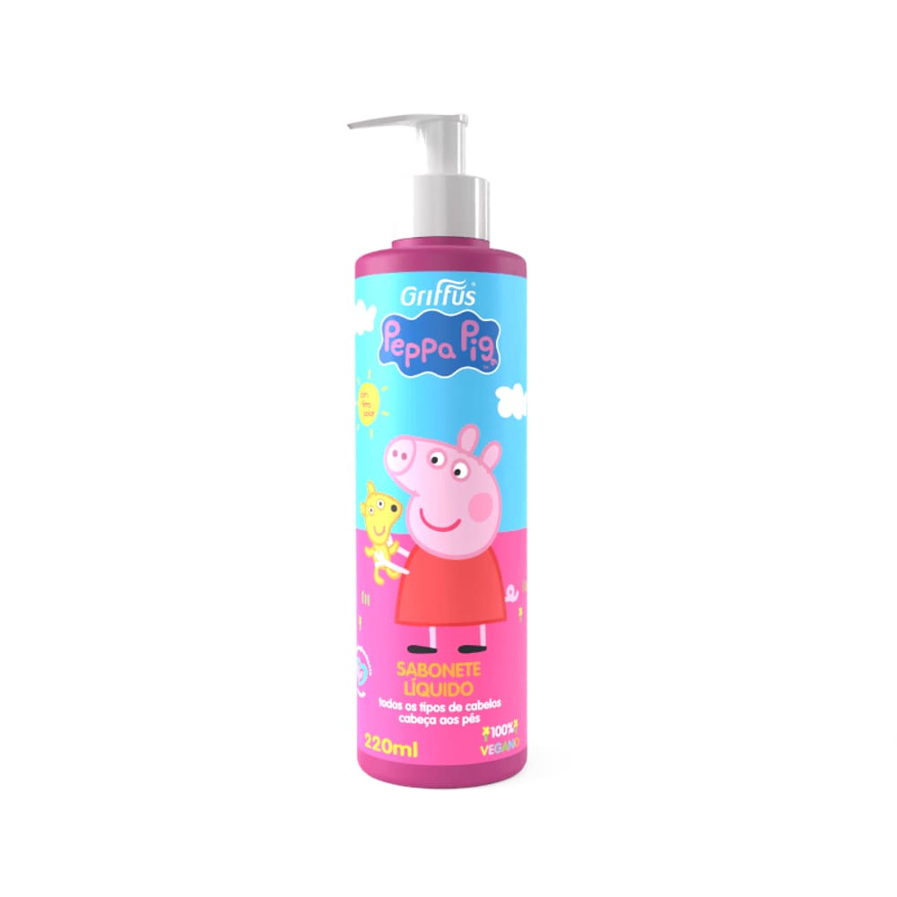 Sabonete Líquido Peppa Pig 220ml - GRIFFUS
