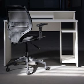 Estação De Trabalho ( L.1200) Cpu Branco Real - Mdf Arauco