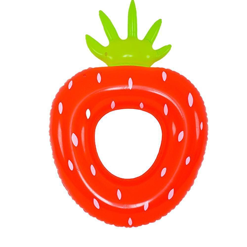 Boia Circular Inflável Morango 101X76Cm