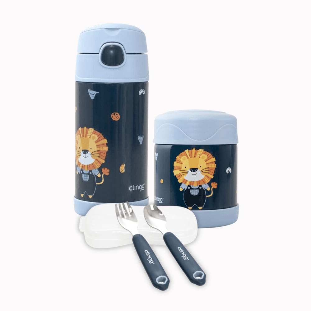 Kit Alimentação Garrafa Pote Térmico e Talher Clingo