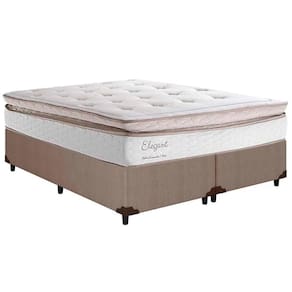Conjunto Box King: Colchão Molas Herval MasterPocket Ensacadas Elegant + Base CRC Courano Clean(193x203)