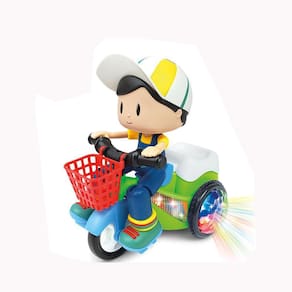 Boneco Bob No Triciclo Com Som E Luz Colors A Pilha Na Caixa