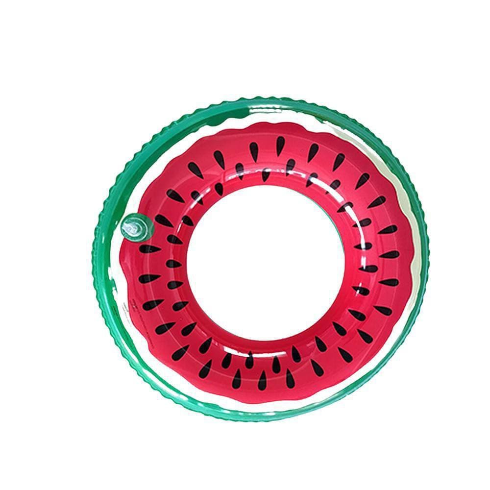 Boia Circular Inflavel Melancia Com Franja 60Cm De