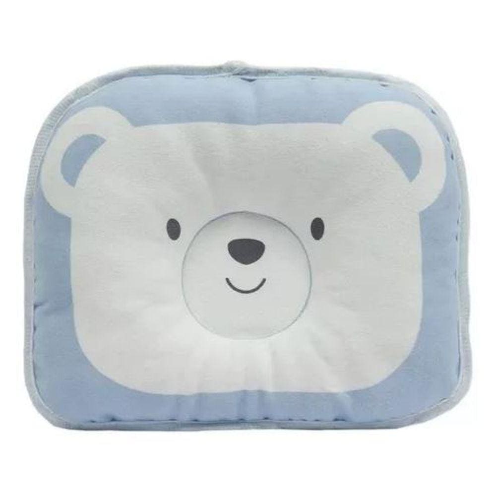 Travesseiro Para Bebê Anatômico Ursinho Azul - Buba
