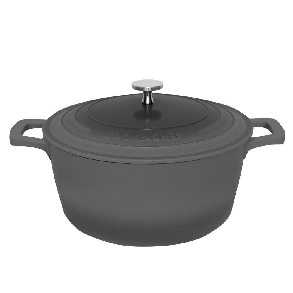 Panela Caçarola Mimo Cook&Chef 24Cm Pn24 - Cinza