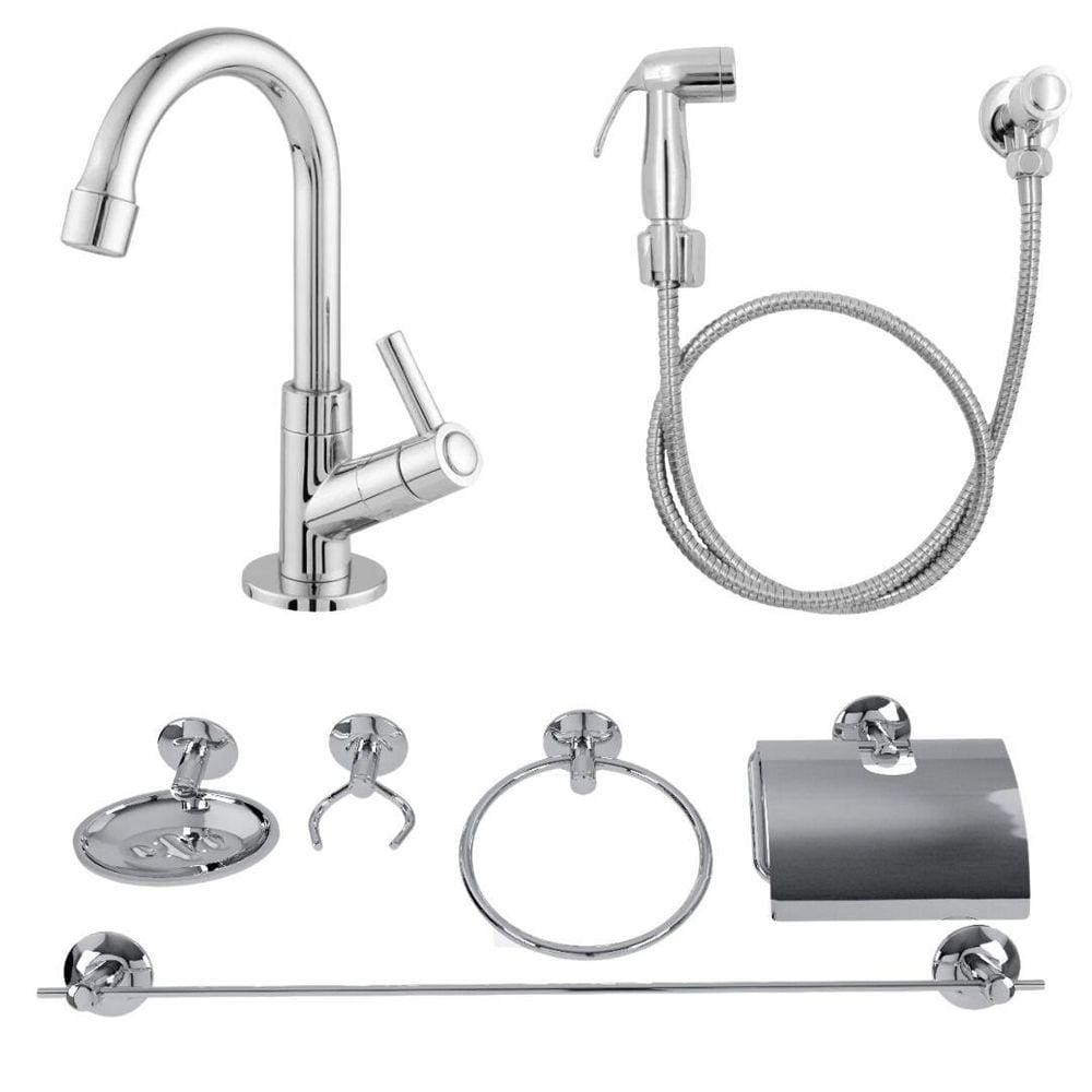 Combo Para Banheiro-Torn123 + Kit Banheiro + Ducha Higienica