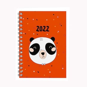 Agenda Capa Dura A6 Animais 176 Folhas