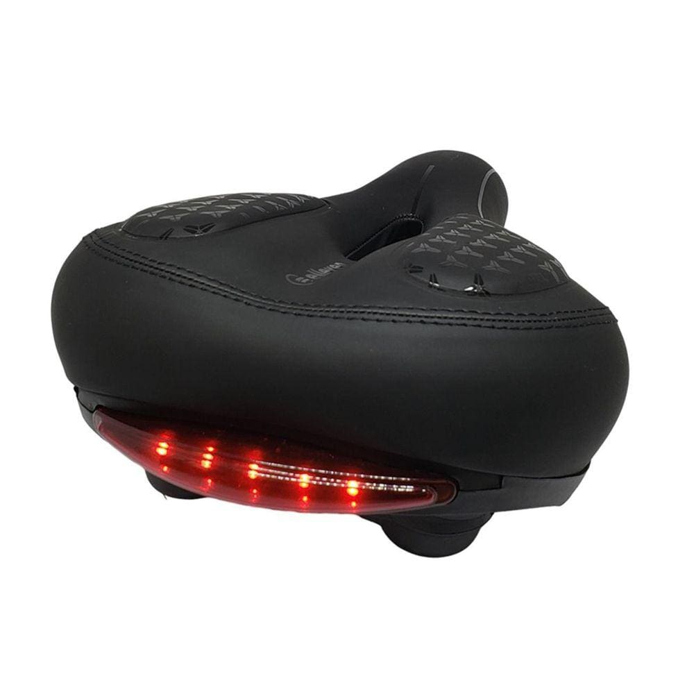 Selim City Bike Bicicleta Conforto Vazado Com Luz De Led