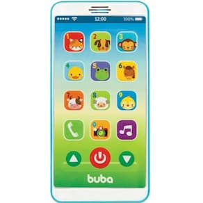 Telefone Infantil Baby Phone com Som Azul - Buba