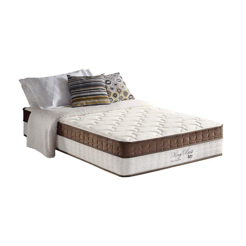 Colchão Solteiro Molas Ensacadas MasterPocket King Best Euro Pillow Brown (88x188x33) - Anjos
