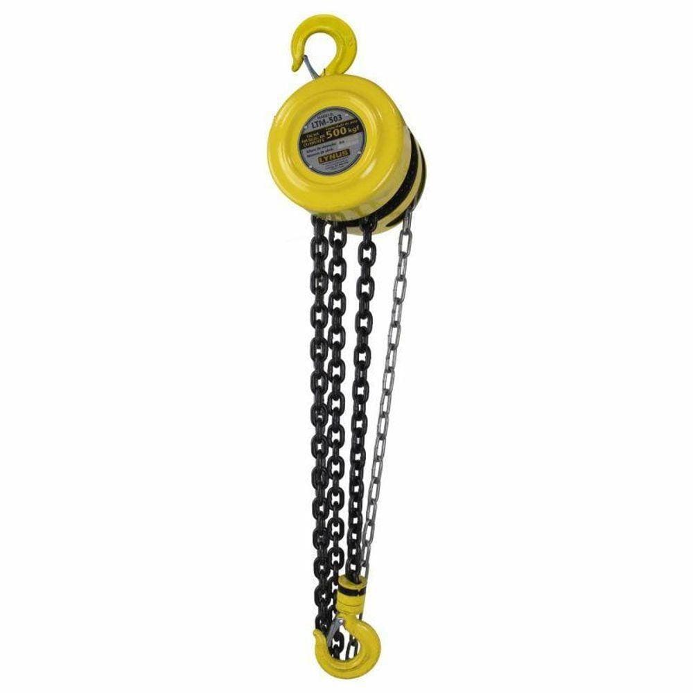 Talha Manual 0,5 Toneladas 3 Metros Ltm-503 Lynus