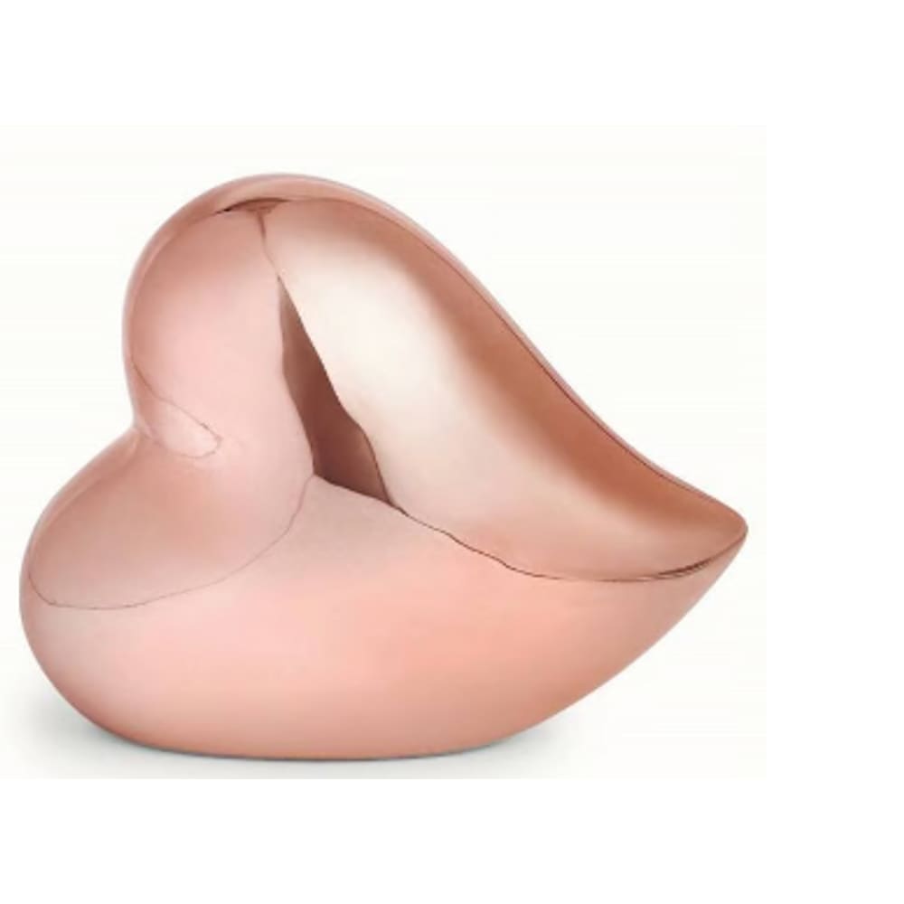 Coração Rose em Cerâmica - Mart