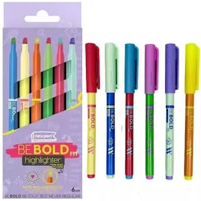 Marca Texto Be Bold Fit - Ponta Slack - 6 Unidades - Newpen