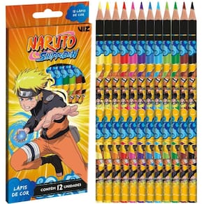 Lapis De Cor Naruto Shippuden - 12 Cores - Tris