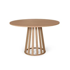 Mesa De Jantar Redonda 6 Lugares 120cm Gabi Jade - Straub Web