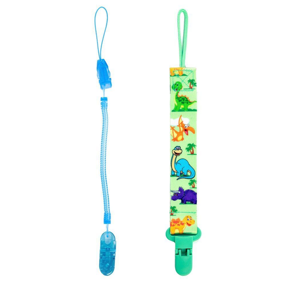 Combo 1 Prendedor De Chupeta Estampado E 1 Mola Pietra Baby