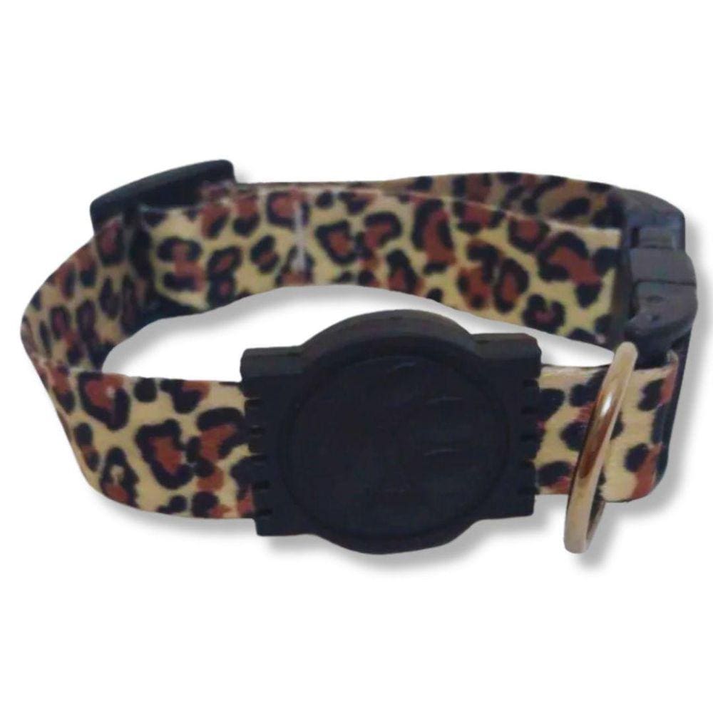 Coleira Cães Nicapet Seda 25Mm Borrachinha E Fecho Plástico