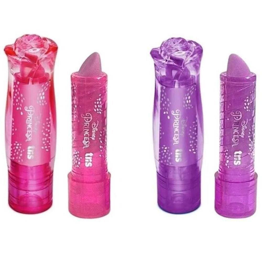 Borracha Batom Retratil Princesas Disney Rosa-roxo - Tris