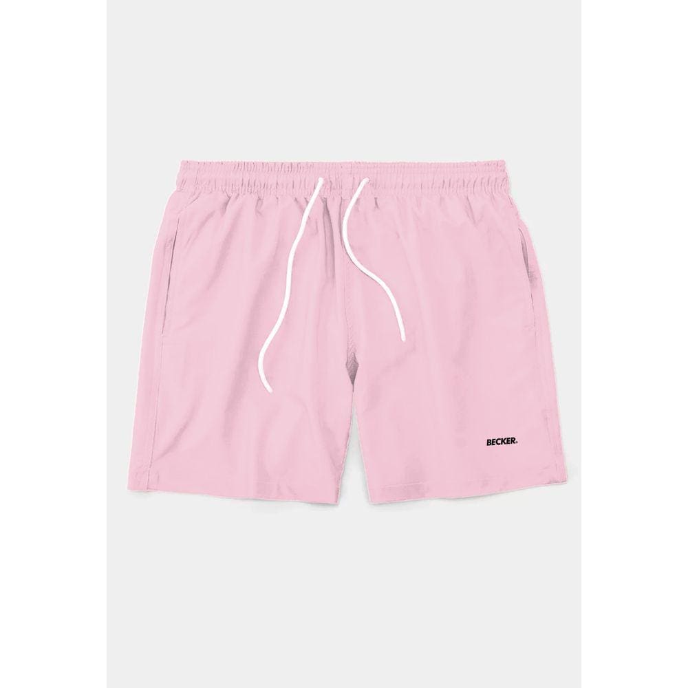 Short Tactel Becker Bermuda Rosa Praia e Piscina  Liso