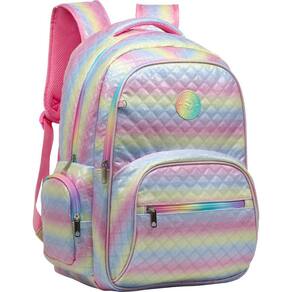 Mochila Juvenil Bolsa de Costa Rosa Glitter Yepp