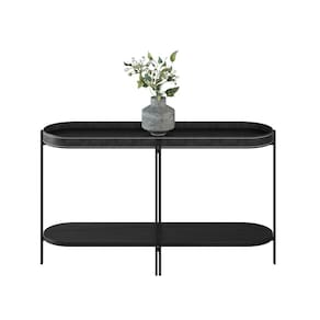 Aparador Industrial Para Sala de Estar Madri L01 Preto Clique Chique