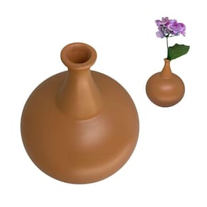 Vaso Cerâmica Terracota BArroco Decorativo rustico Colonial