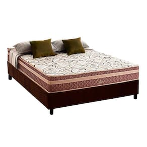 Conjunto Box Casal: Colchão Molas Herval Bonnel Assis + Base CRC Suede Brown(138x188)