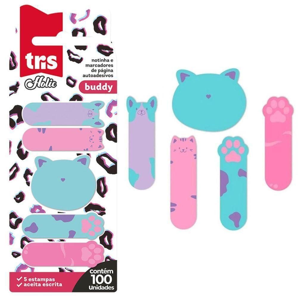 Kit Nota Autoadesivas E Marcador De Página Holic Pet - Tris