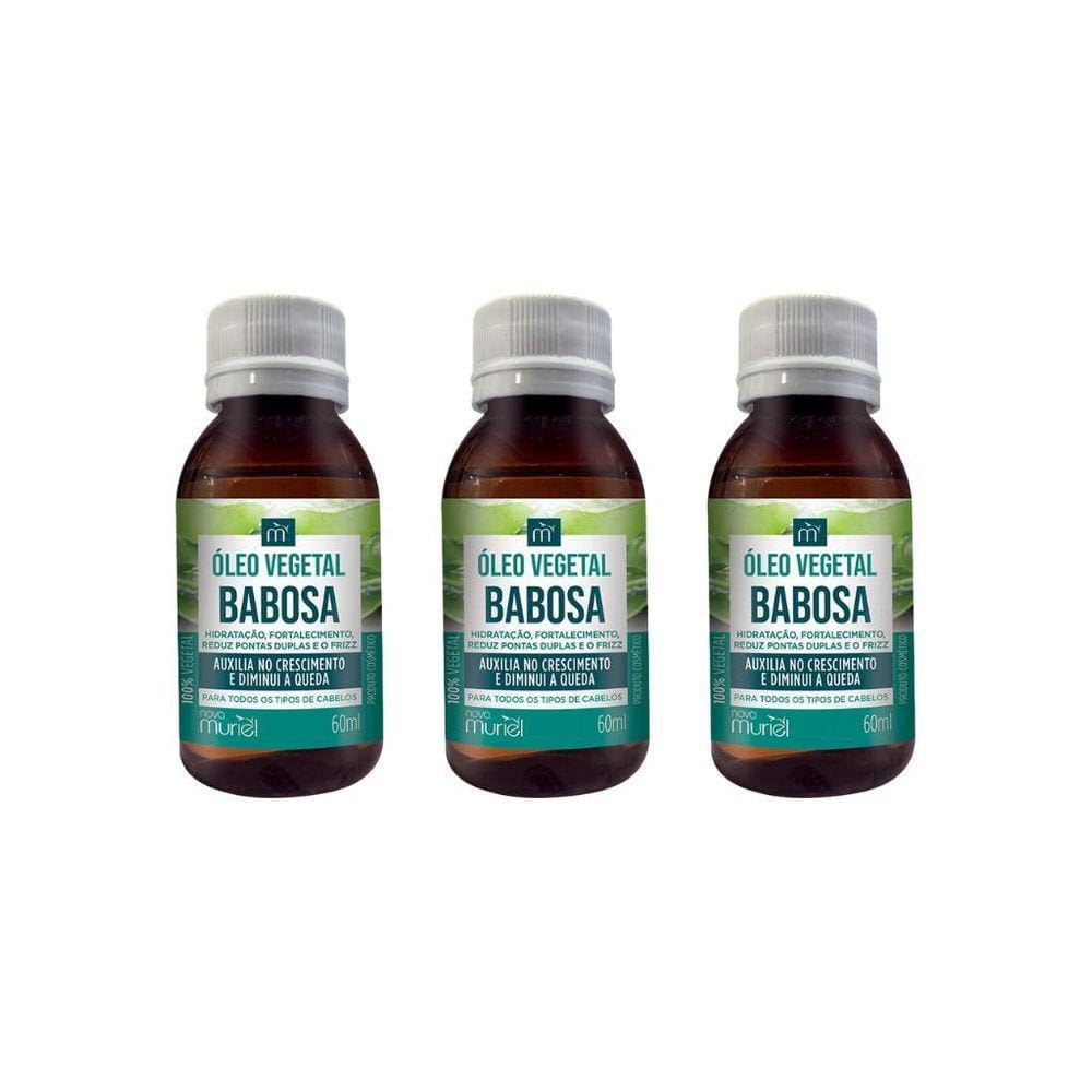 Oleo Capilar Vegetal Muriel 60Ml Babosa-Kit C/3Un