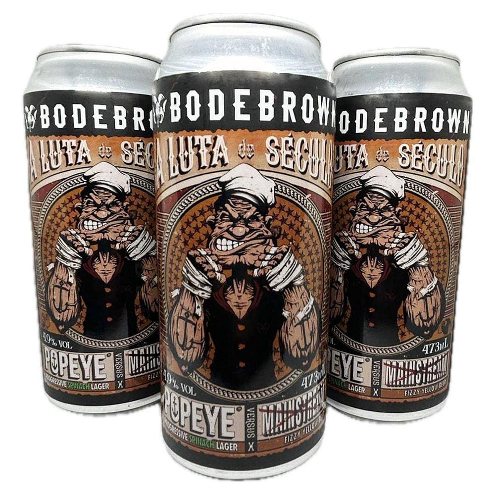 3 Cerveja Popeye Germany Larger 473Ml Puro Malte Progressive