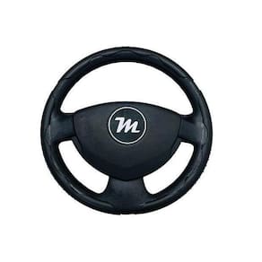 Capa Protetora Para Volante Miollo Preta Com Detalhe Azul