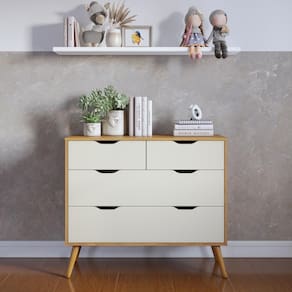 Comoda 4 Gavetas M-101 Colibri Home Freijo Off White
