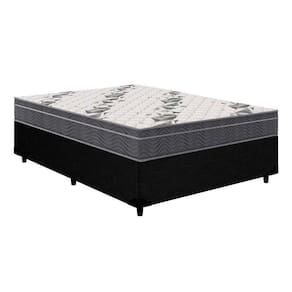 Conjunto Box Casal: Colchão Anatômico Ortobom D33/EP Airtech 100 + Base CRC Courano Black(138x188)