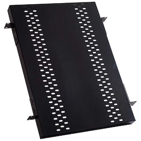 Bandeja para Rack 19 - 1Ux 600mm 4 pontos - Ventilada - Preta