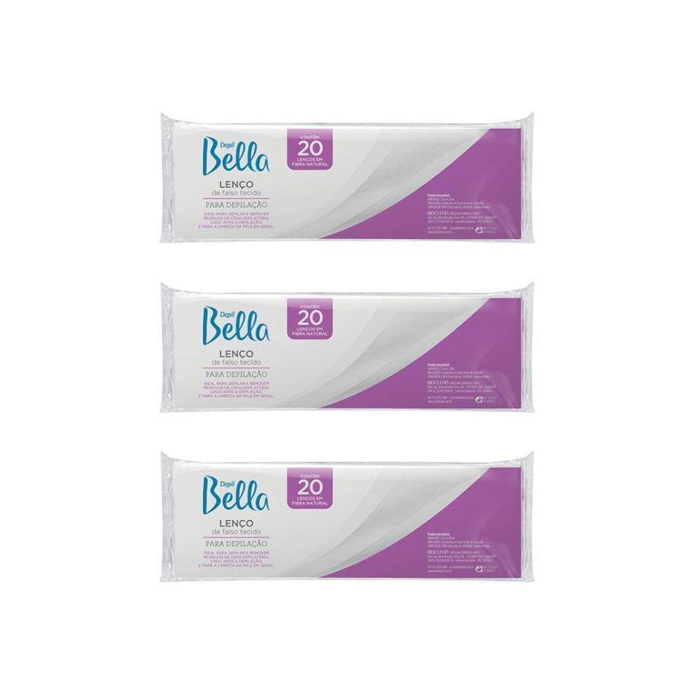 Depilatorio Depil Bella Papel C/20 Gran Style - Kit Com 3Un