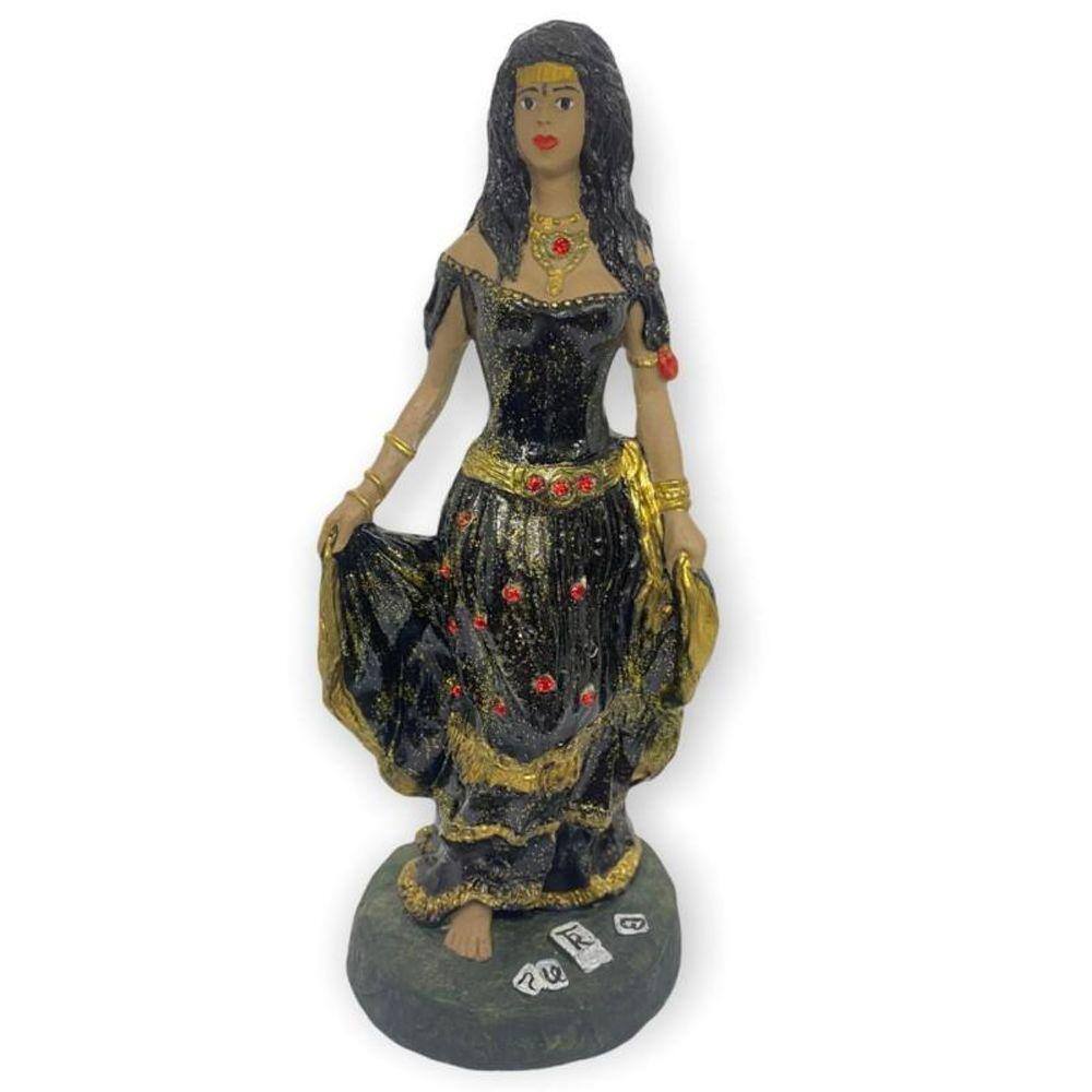 Escultura Cigana Umbanda Candomblé Em Resina 22 Cm