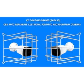 Gaiola Câmera Monitoramento - Kit 2 Unidades