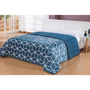 Edredom Capetown Queen 2,20X2,40 Estampado Marinho Niazitex