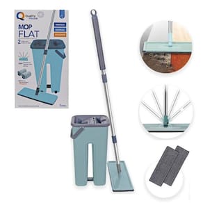 Conjunto Rodo Flat Mop Balde Lava e Seca 2 Refil 2L - Verde