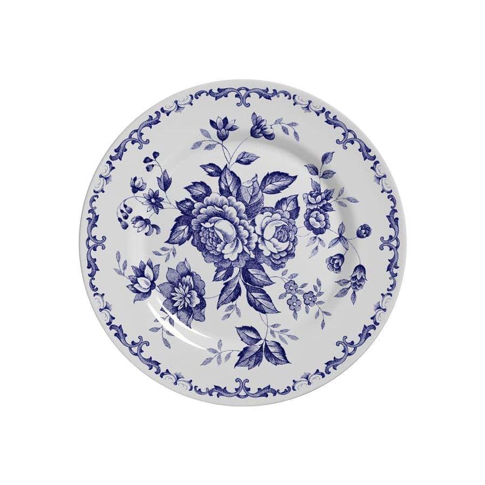 Conjunto Com 6 Pratos De Sobremesa Baronesa Azul 21Cm