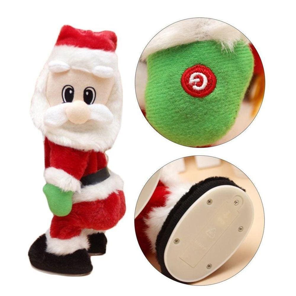 Papai Noel Dançarino Musical Mexe Bumbum Natal Decoração