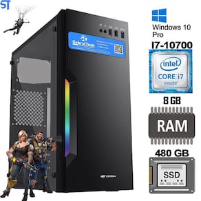 Computador Gamer I7-10700 Placa-Mãe-H470M RAM-8GB SSD-WD-480GB Fonte ATX 250W Gab MT-G210BK