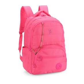 Mochila Escolar P/ Notebook Barbie C/ Correntinha E 6 Bolsos