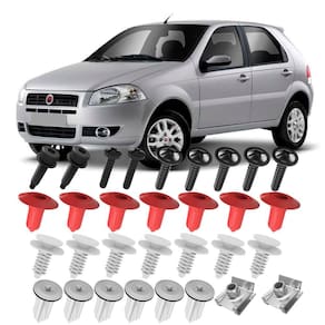 Kit Grampos Presilhas Buchas E Parafusos Para Forro Porta Dianteira Palio G4 2008 2009 2010 2011