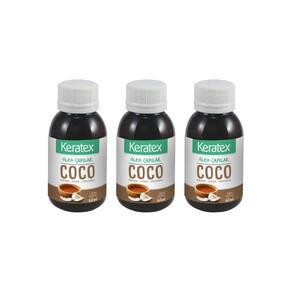Oleo Capilar Fixed Keratex Coco 60Ml - Kit Com 3Un