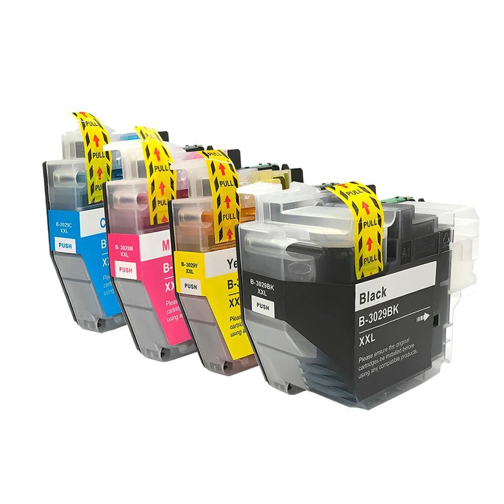 Kit 4 Cartuchos de Compatíveis LC3029 LC-3029 MFC-J5830 J5930 J6535 J6935dw